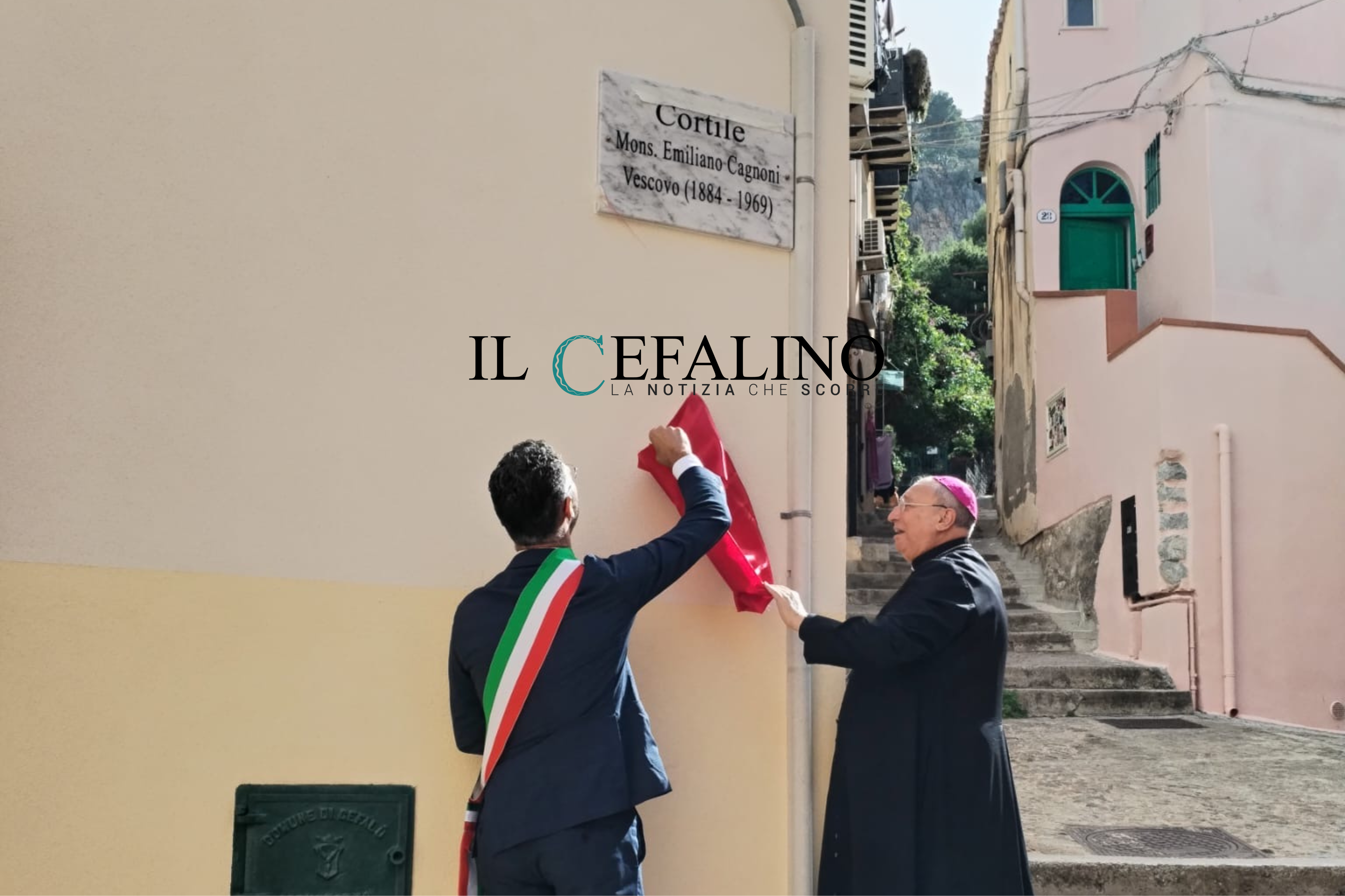 Cefalù: intitolato l’attuale Cortile Rosariello a Monsignor Emiliano Cagnoni, per 35 anni Vescovo di Cefalù