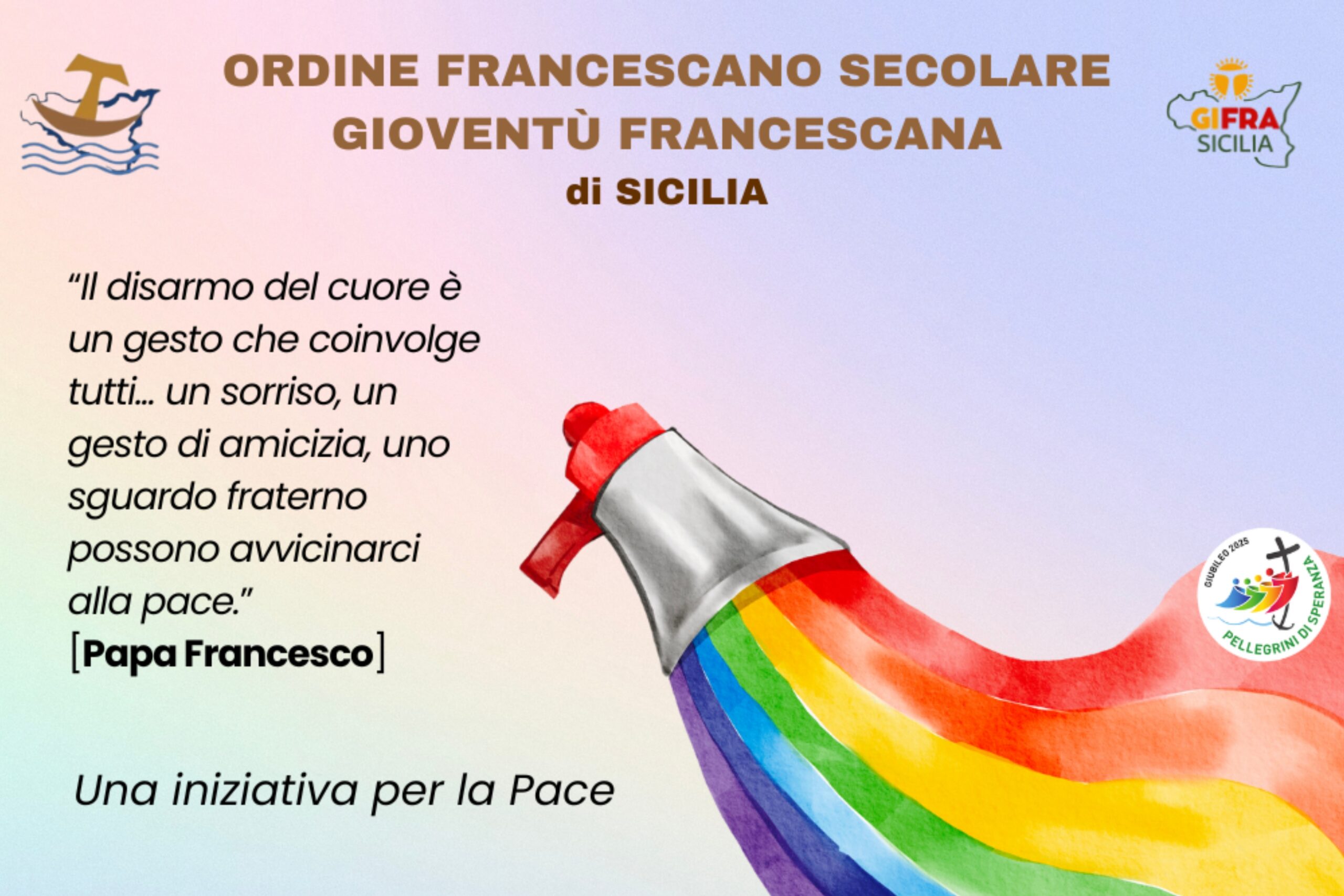 “DISAR-MI-AMOCI”, l’iniziativa di pace delle Fraternità Regionali dell’Ordine Francescano Secolare e della Gioventù Francescana di Sicilia